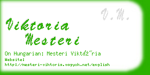 viktoria mesteri business card